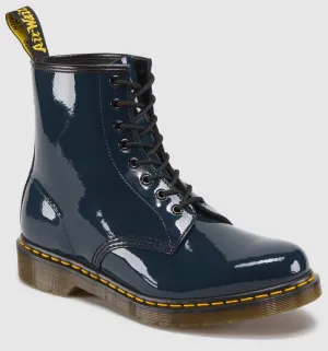 1460 Navy Patent Leather Boots