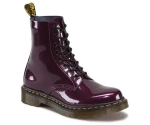 1460 Purple Spectra Patent Boots