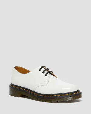 1461 White Patent Leather Oxford Shoes