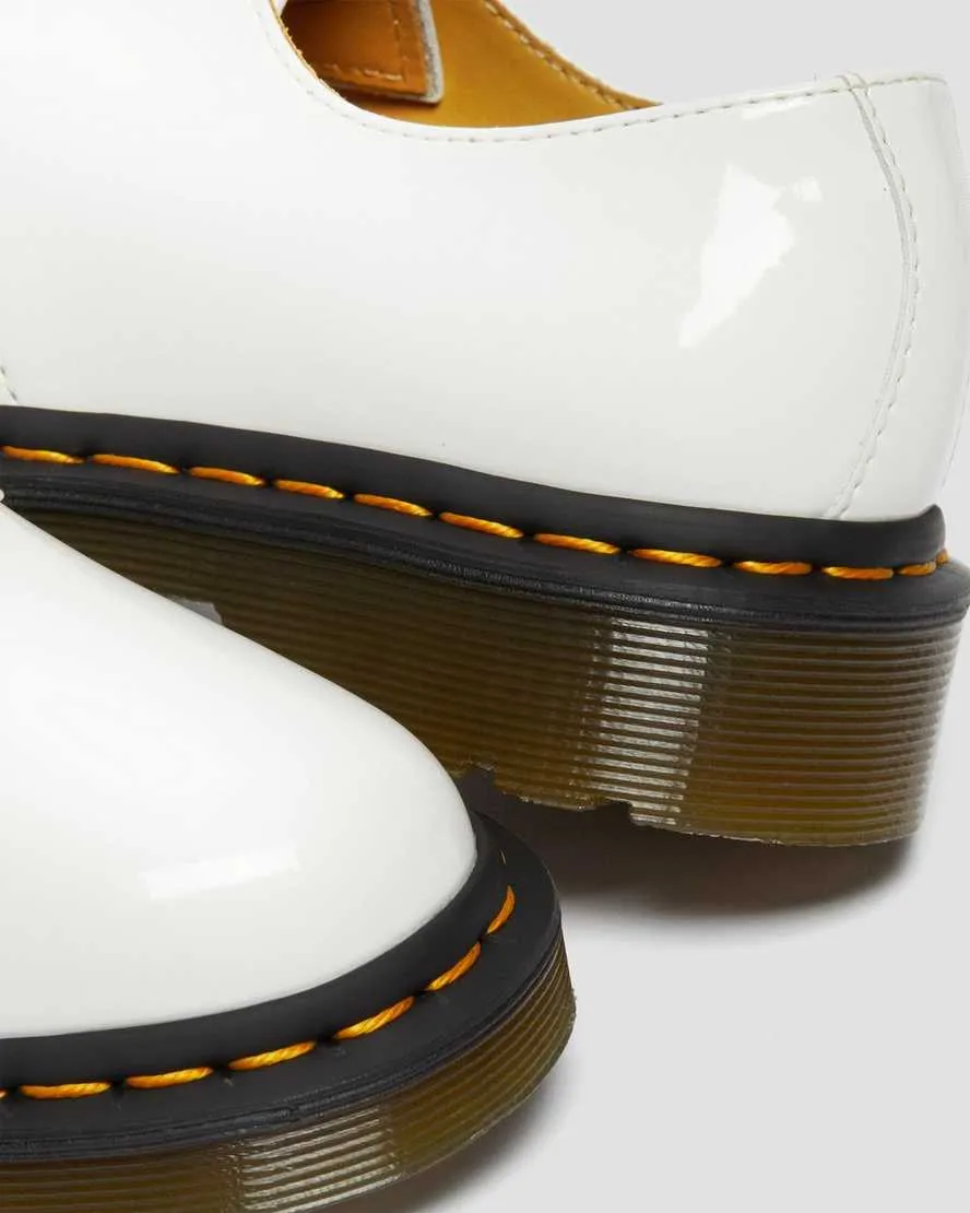 1461 White Patent Leather Oxford Shoes