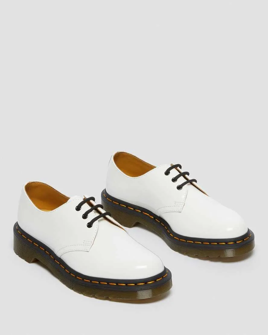 1461 White Patent Leather Oxford Shoes