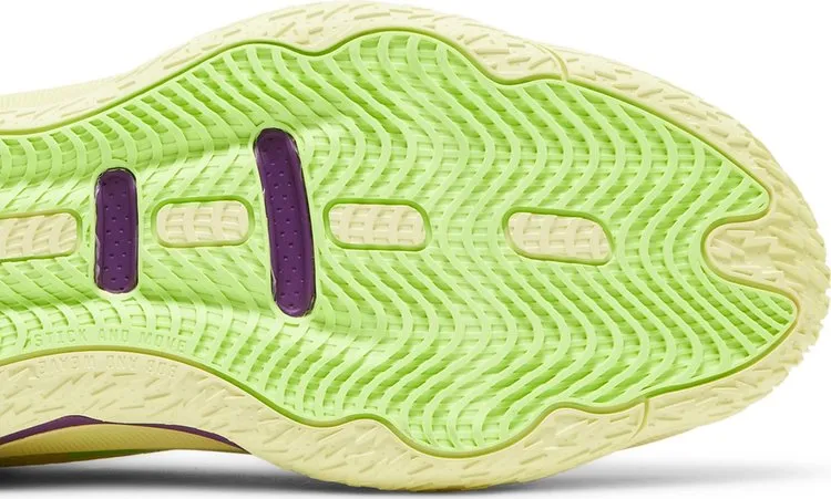 Adidas Dame 8 sneakers, purple, light yellow