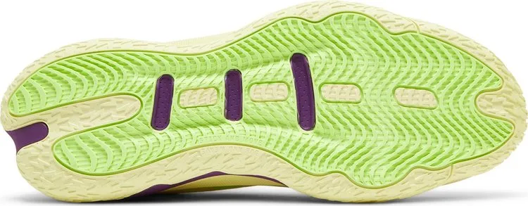 Adidas Dame 8 sneakers, purple, light yellow