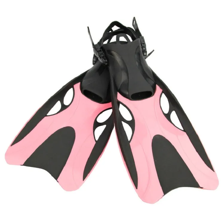 Adjustable Swimming Diving Fins Professional Diving Equipment For Adults, Size: M(Pink)