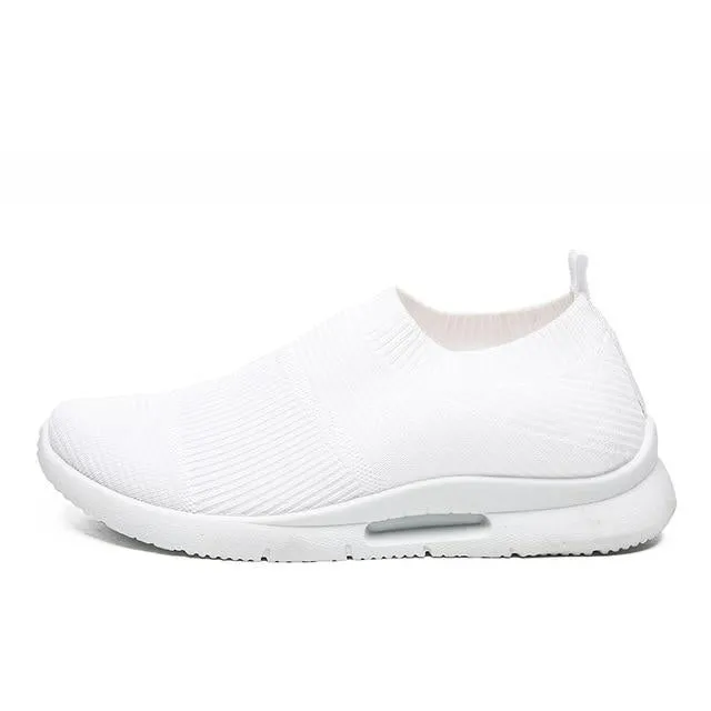 Air Walker Mesh Slip On Loafer Style Shoe Sneakers