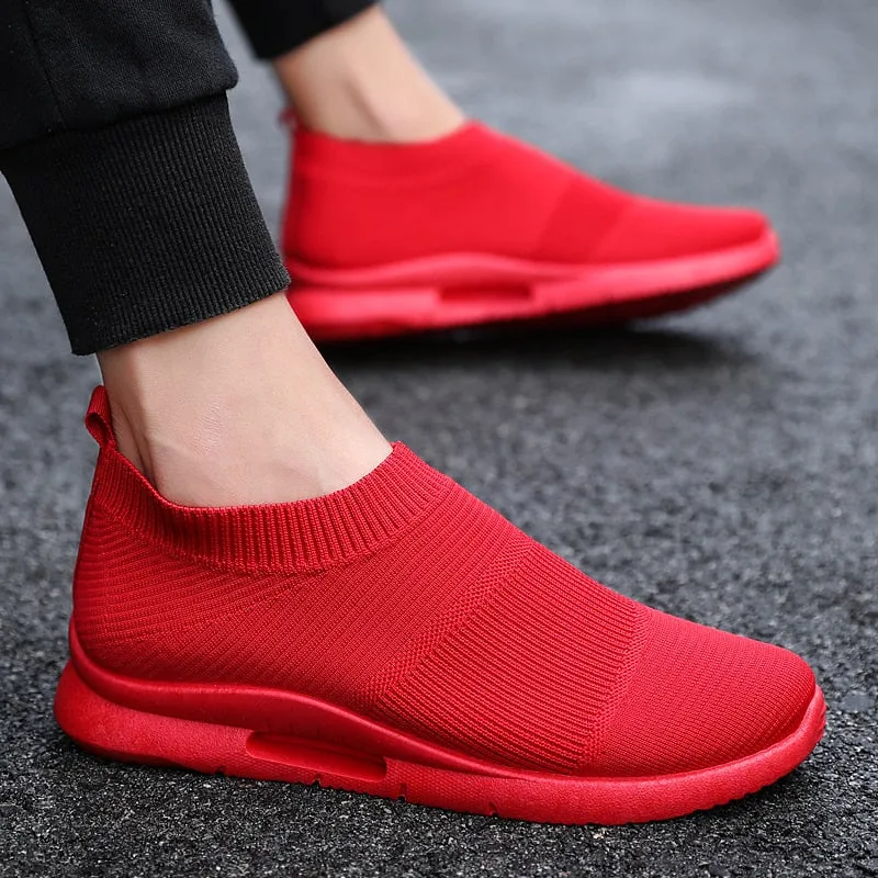 Air Walker Mesh Slip On Loafer Style Shoe Sneakers