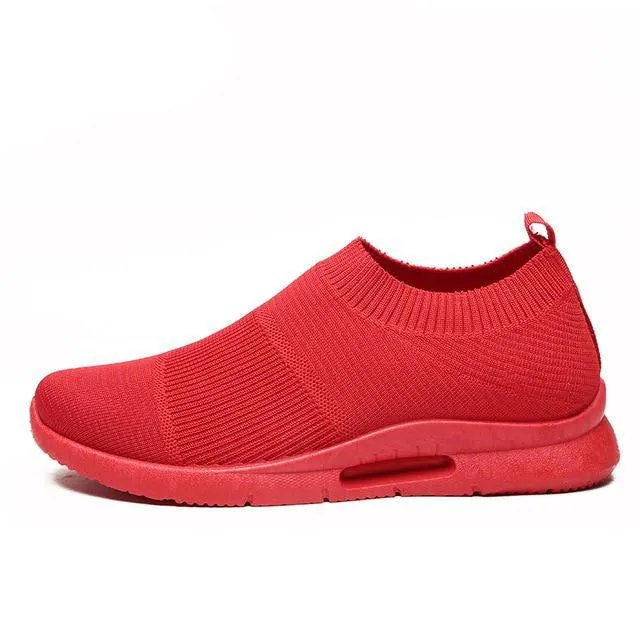 Air Walker Mesh Slip On Loafer Style Shoe Sneakers