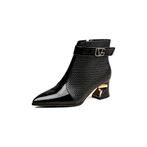 AlligatorLuxe Chic Zipper High Heel Boots