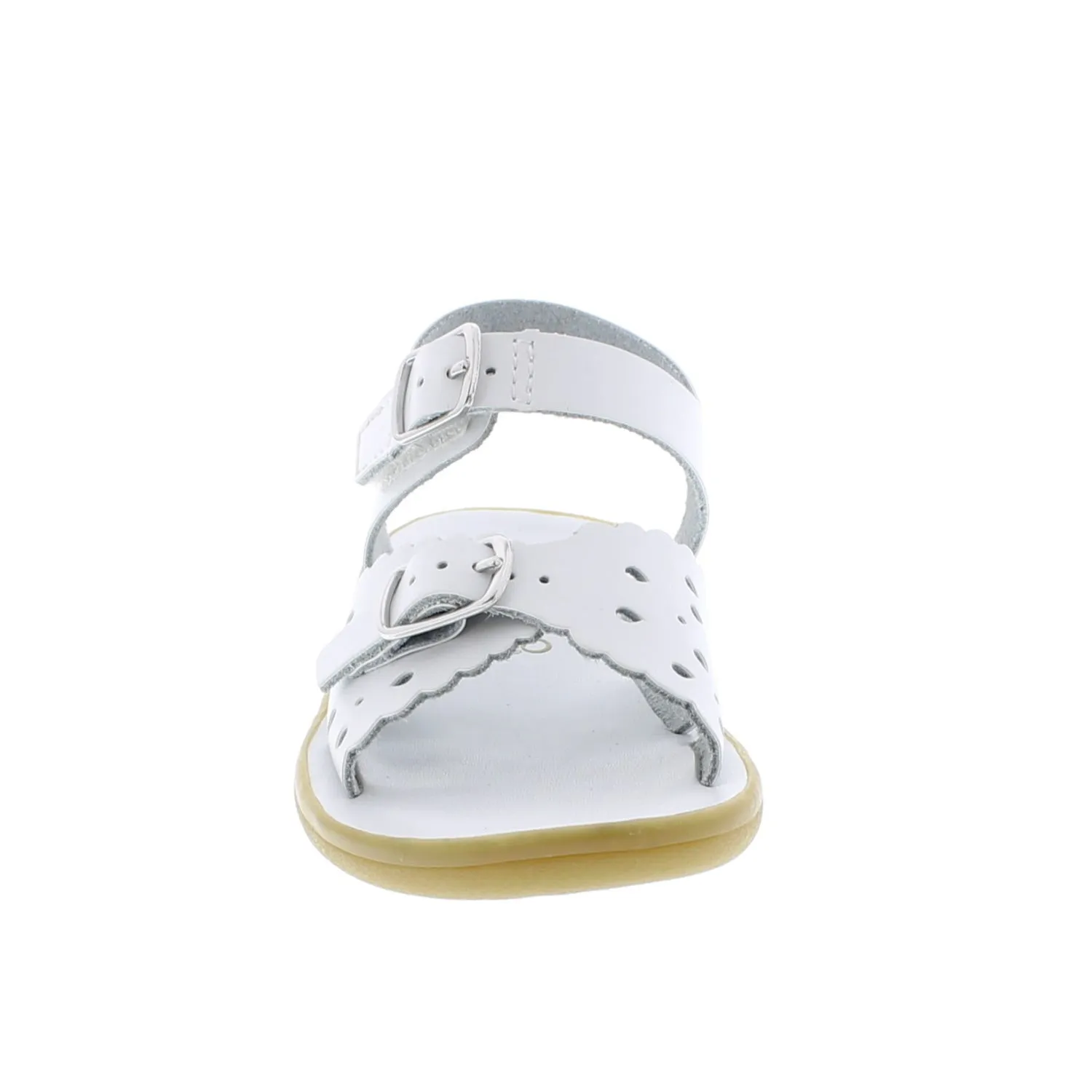 Ariel Casual Kid's Sandal - White Leather