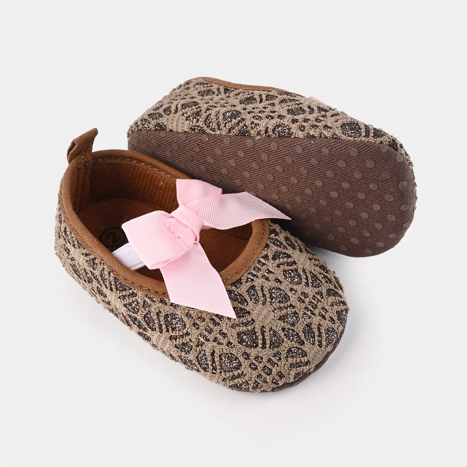 Baby Girls Shoes C-179-BROWN