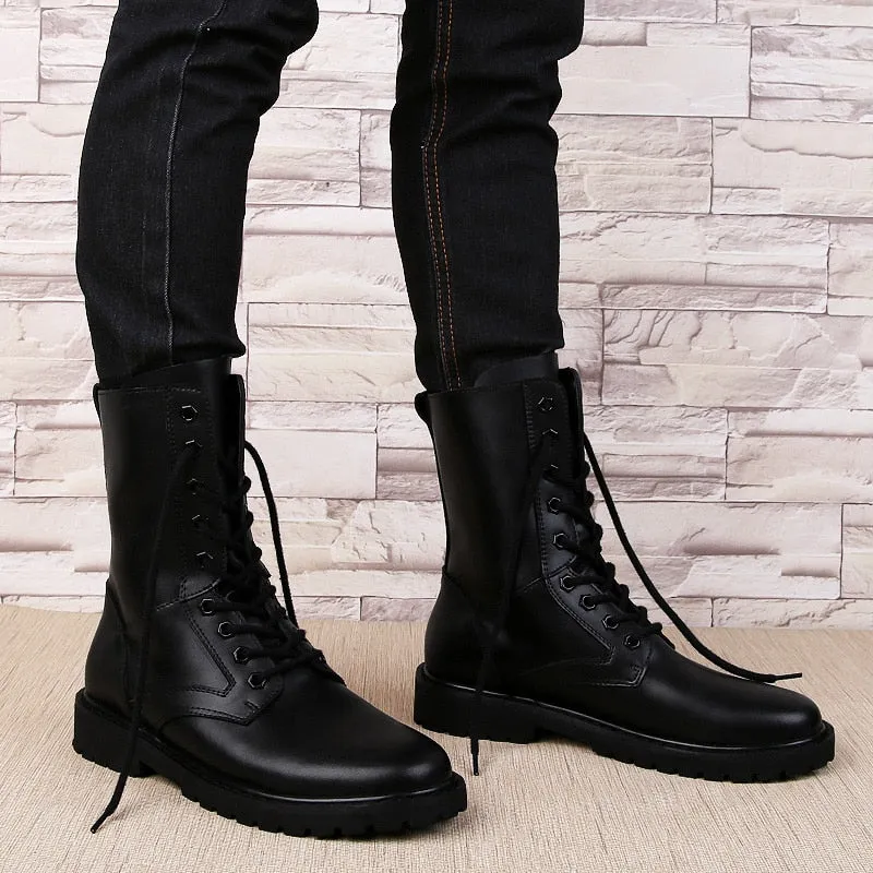 Boots for Men Winter Warm Combat Boots