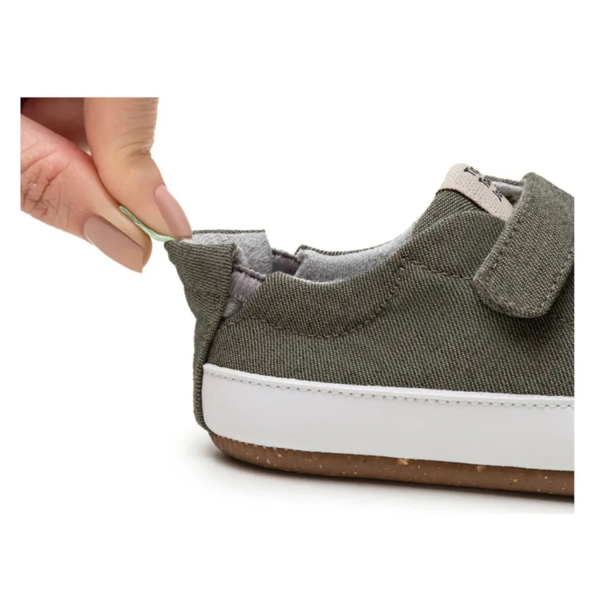 Bossy Green Sneakers - Verde Eco Canvas (Baby)