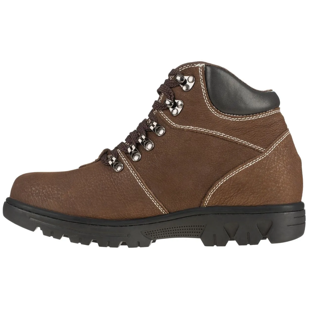 CALDEN Work-Style Elevator Boots (Nubuck Khaki Brown) - Three Inches - K228112