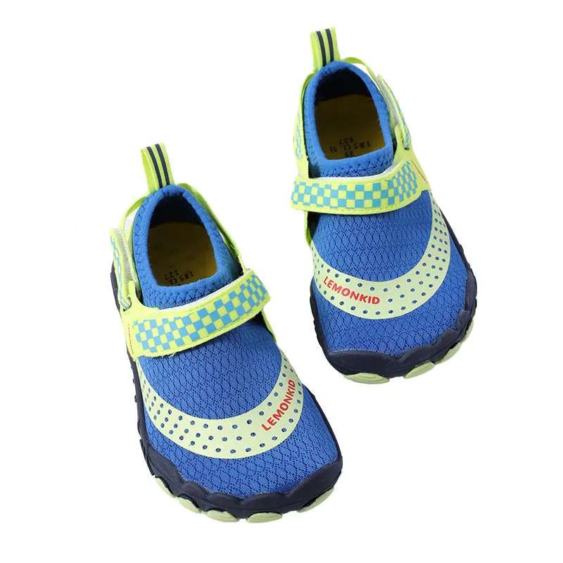 children's river tracing shoes for boys and girls, wading shoes, mesh soft sole, toe-cap non-slip beach shoes