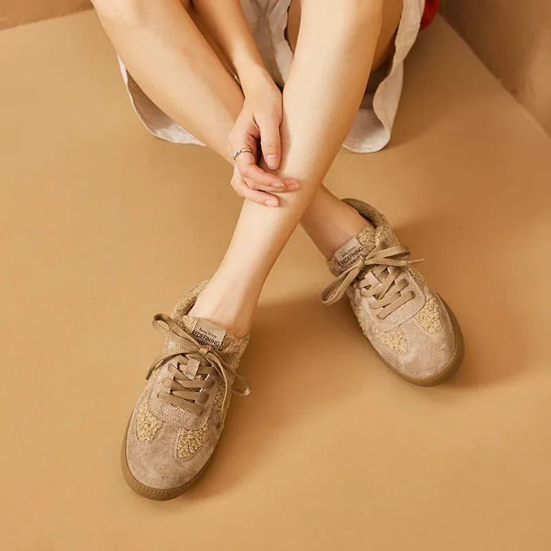 Comfortable and Warm Handmade Plush Shoes for Women