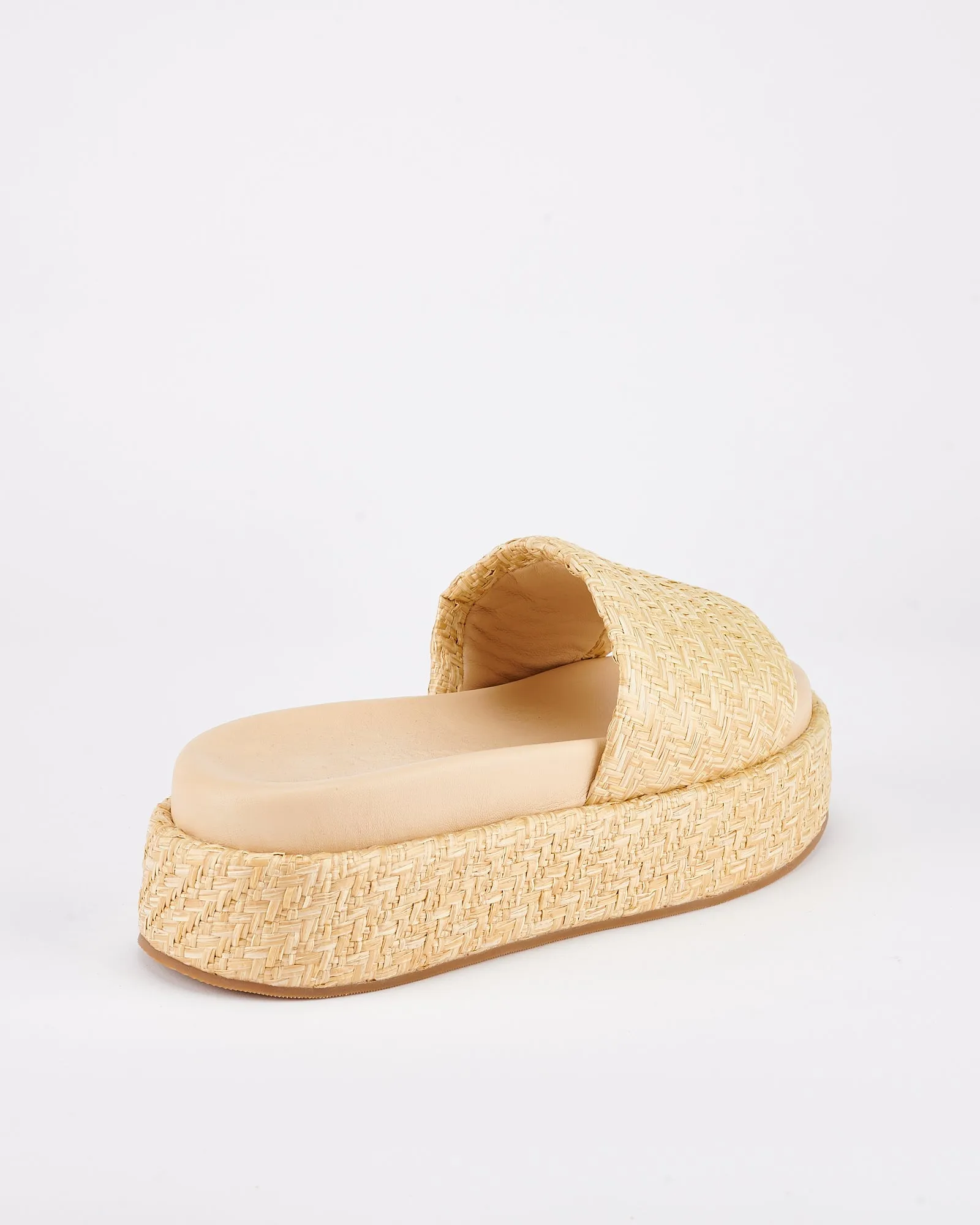 Dustin Flatform Natural Raffia