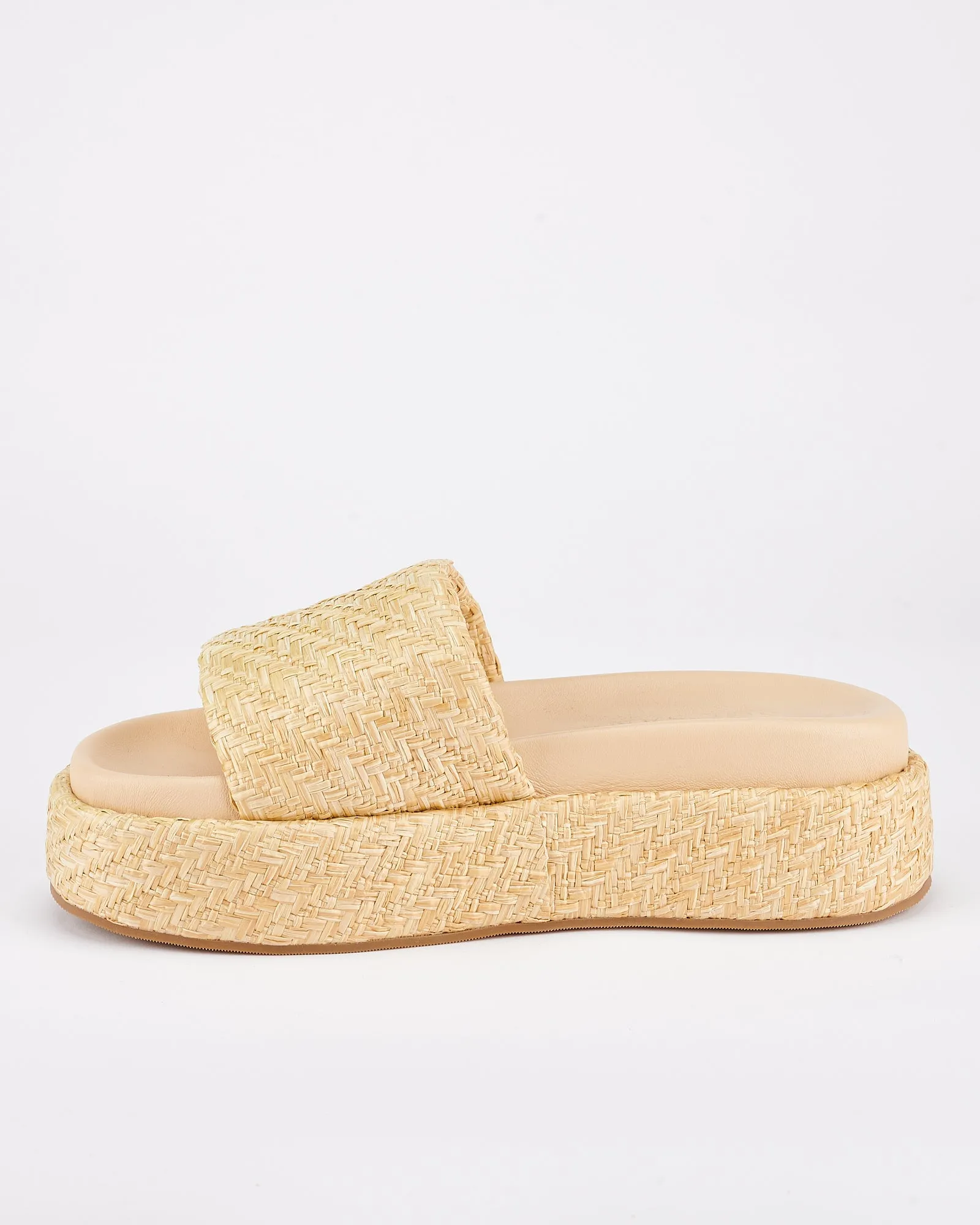 Dustin Flatform Natural Raffia