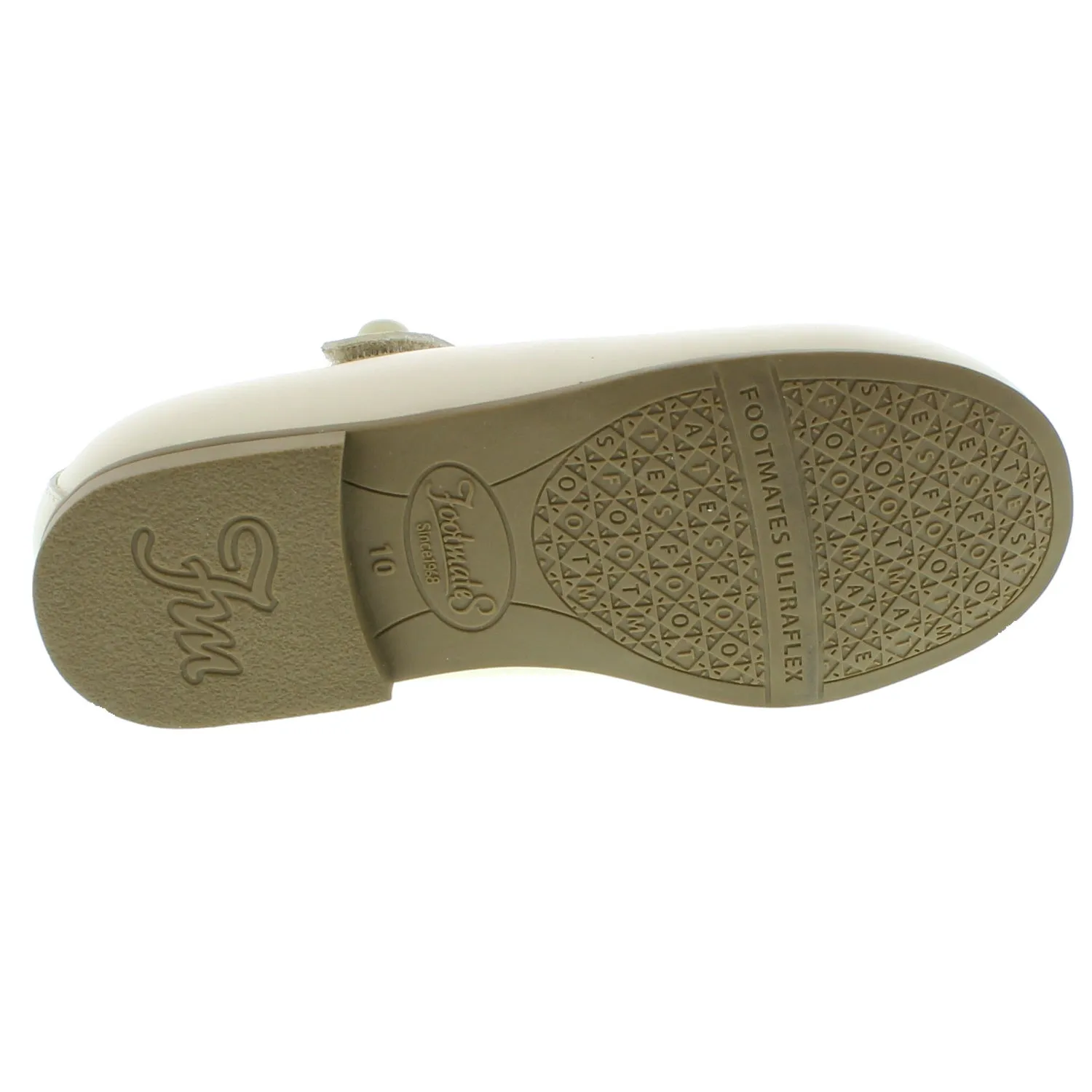 Emma Kid's Mary Jane Shoe - Bone Pearlized