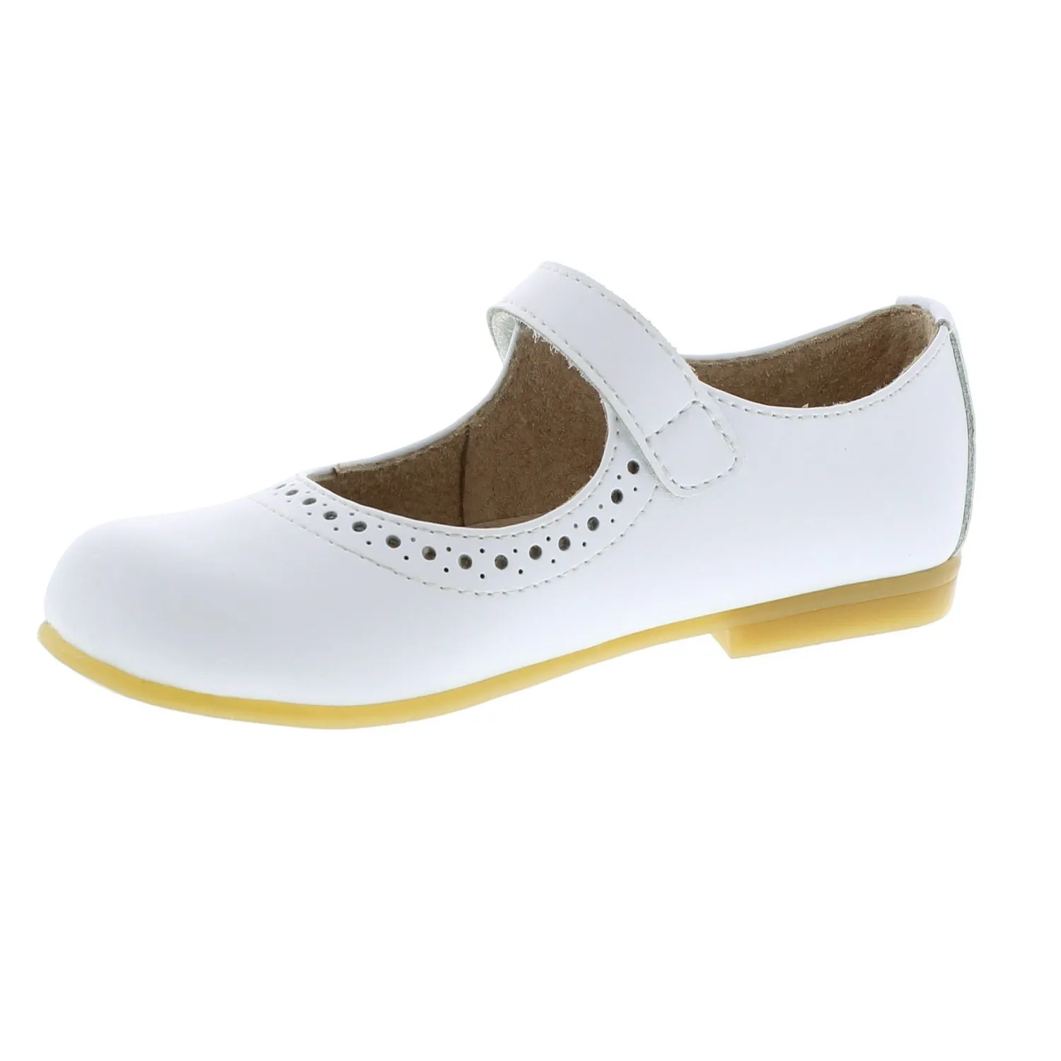 Emma Kid's Mary Jane Shoe - White Leather