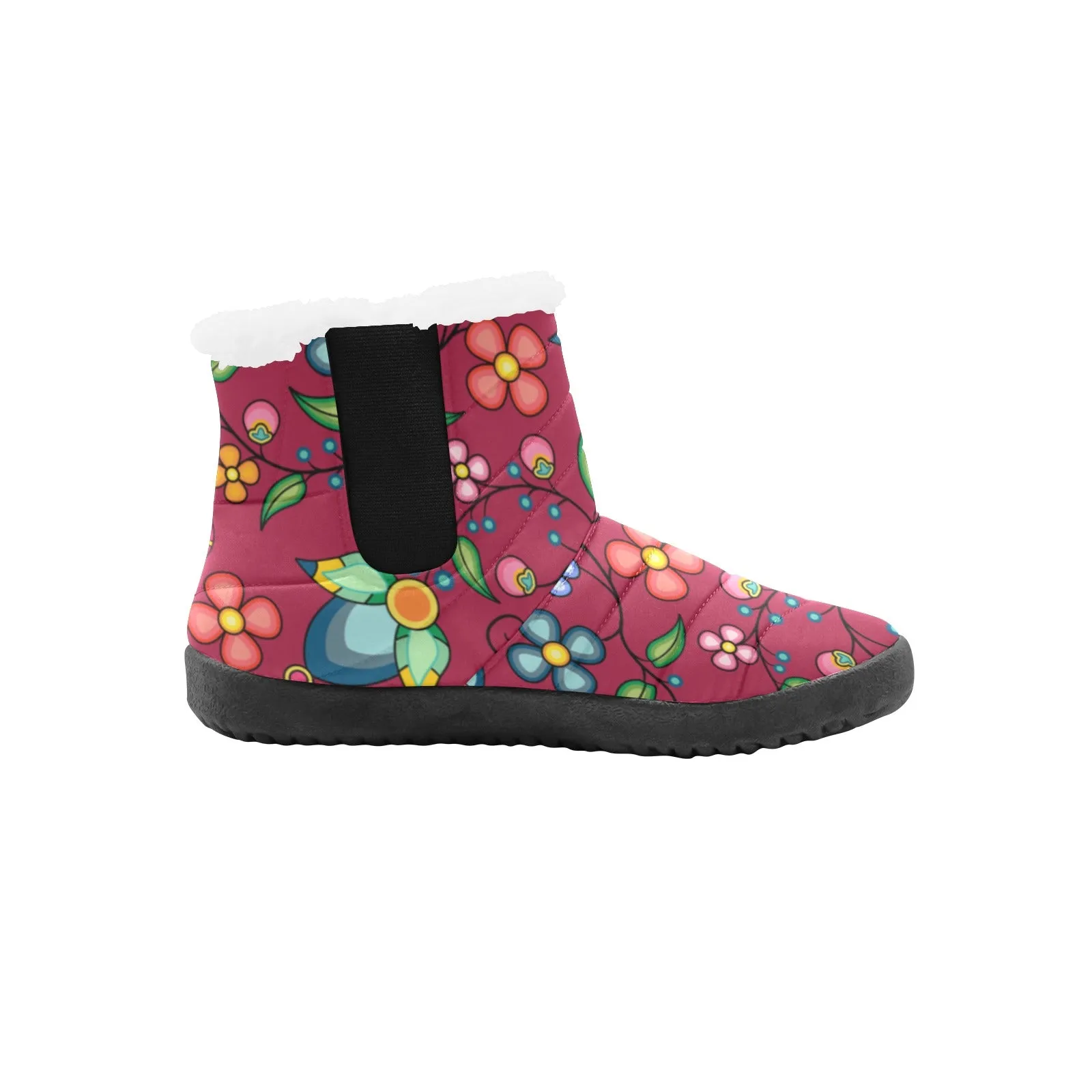 Floral Bounty Magenta Men's Padded Winter Boot