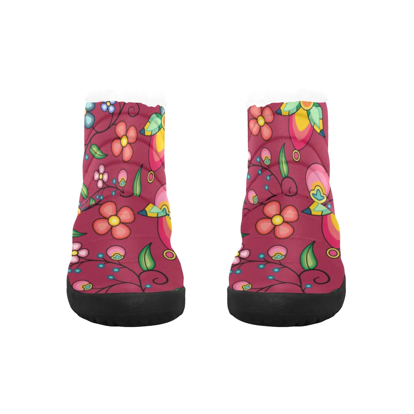 Floral Bounty Magenta Men's Padded Winter Boot