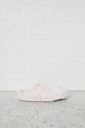 Girls Pink Swan Detail Slipper