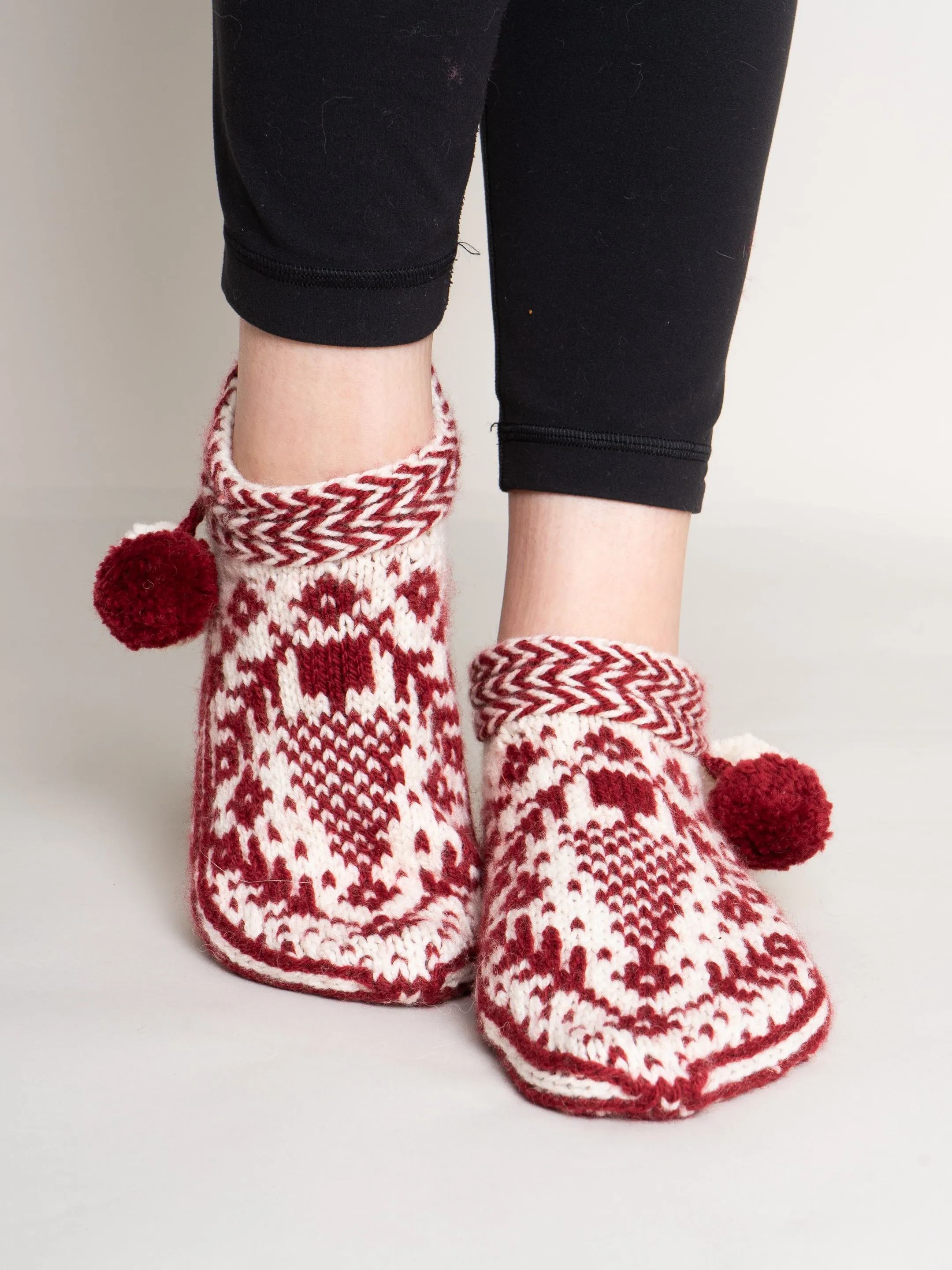 Glad Tidings Slippers by Caitlin Shepherd <br/><small>knitting pattern</small>