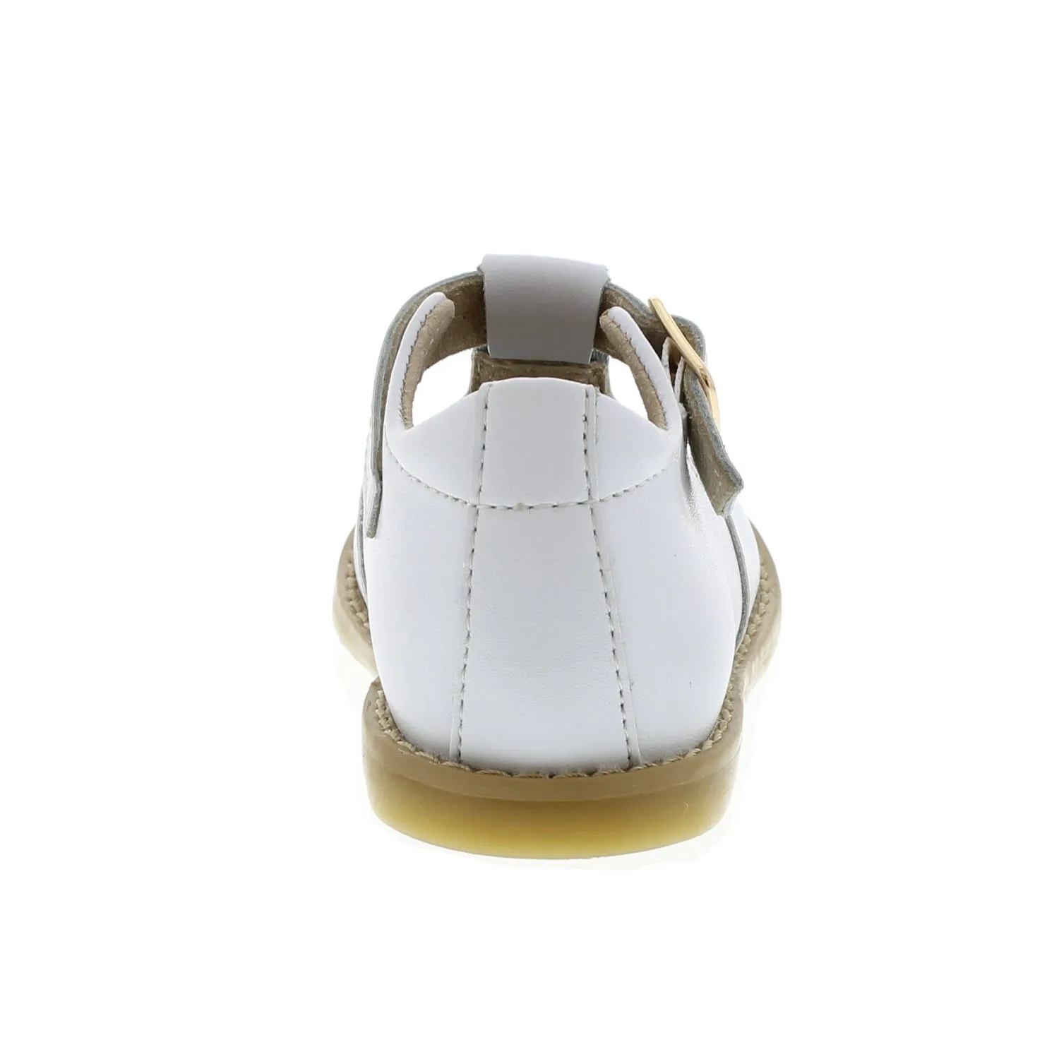 Harper Baby T-strap Dress Shoe - White Leather