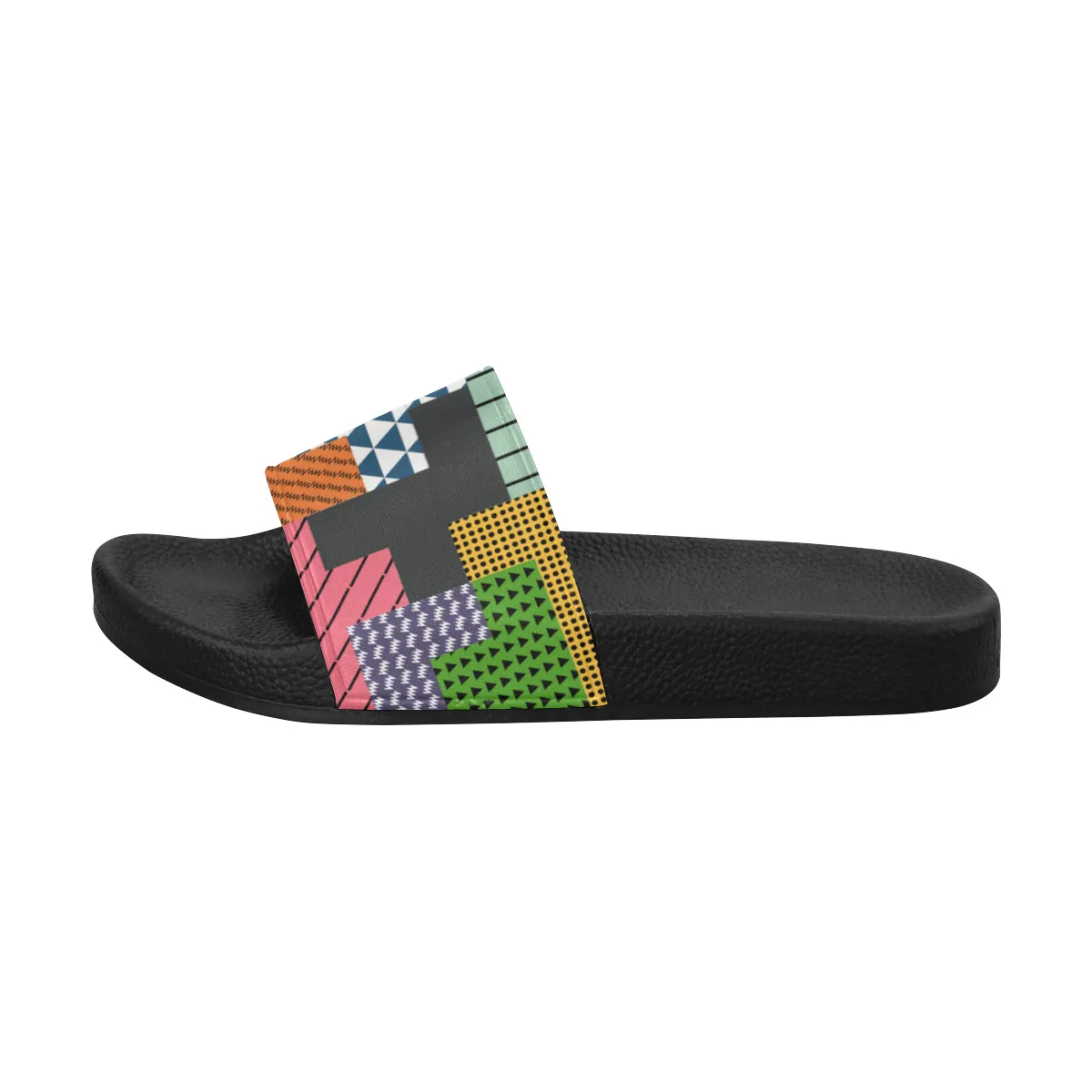 Men's Big Size Puzzle Casual Print Sliders Sandals