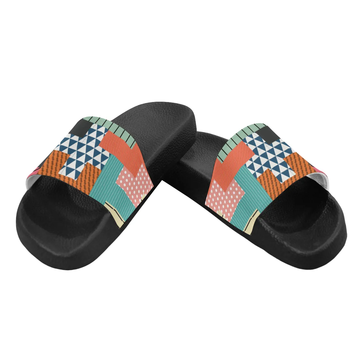 Men's Big Size Puzzle Casual Print Sliders Sandals