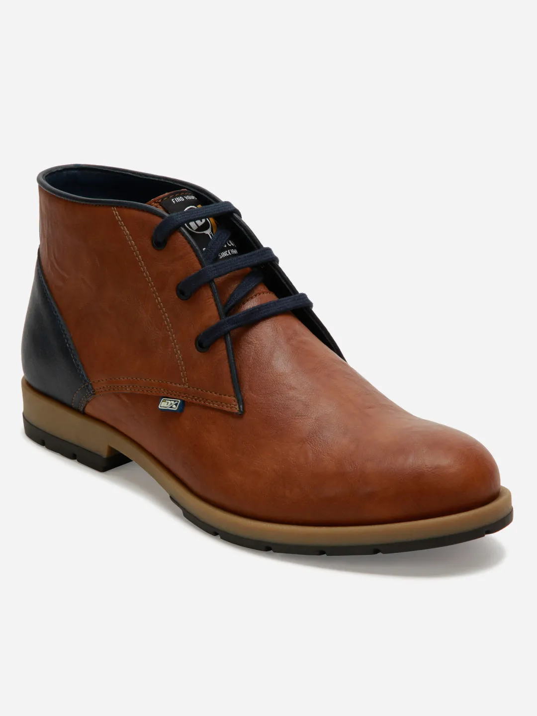 Men's Tan Round Toe Boot (IX1020)