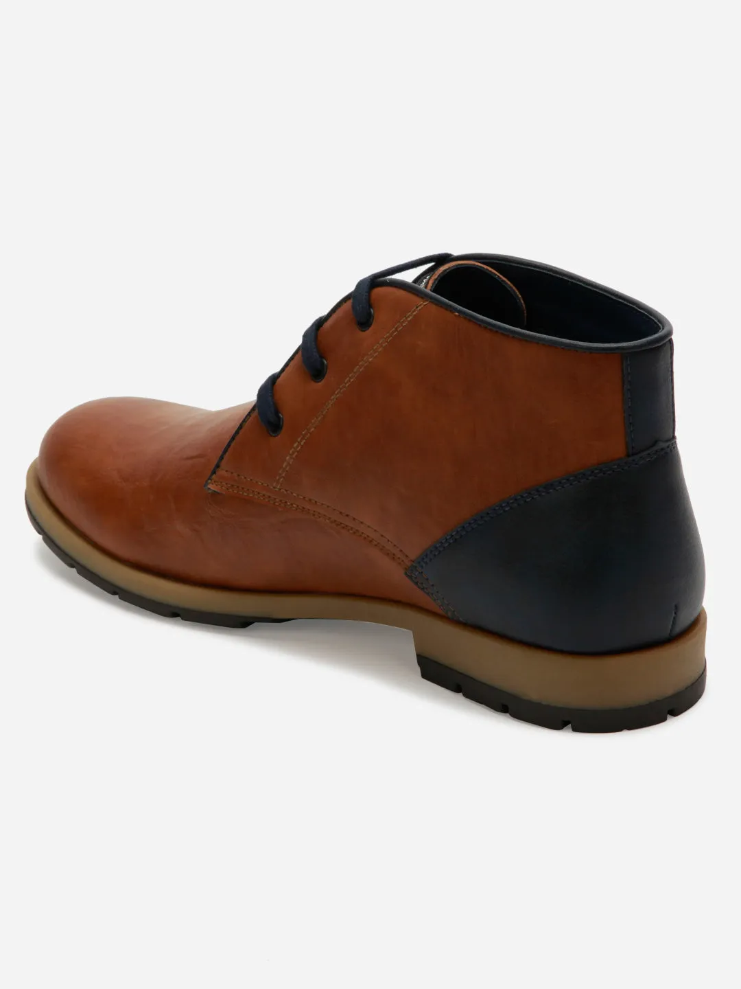 Men's Tan Round Toe Boot (IX1020)