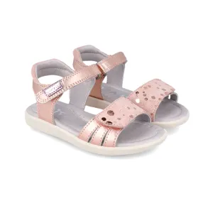 Metallic Pink Dots Sandals