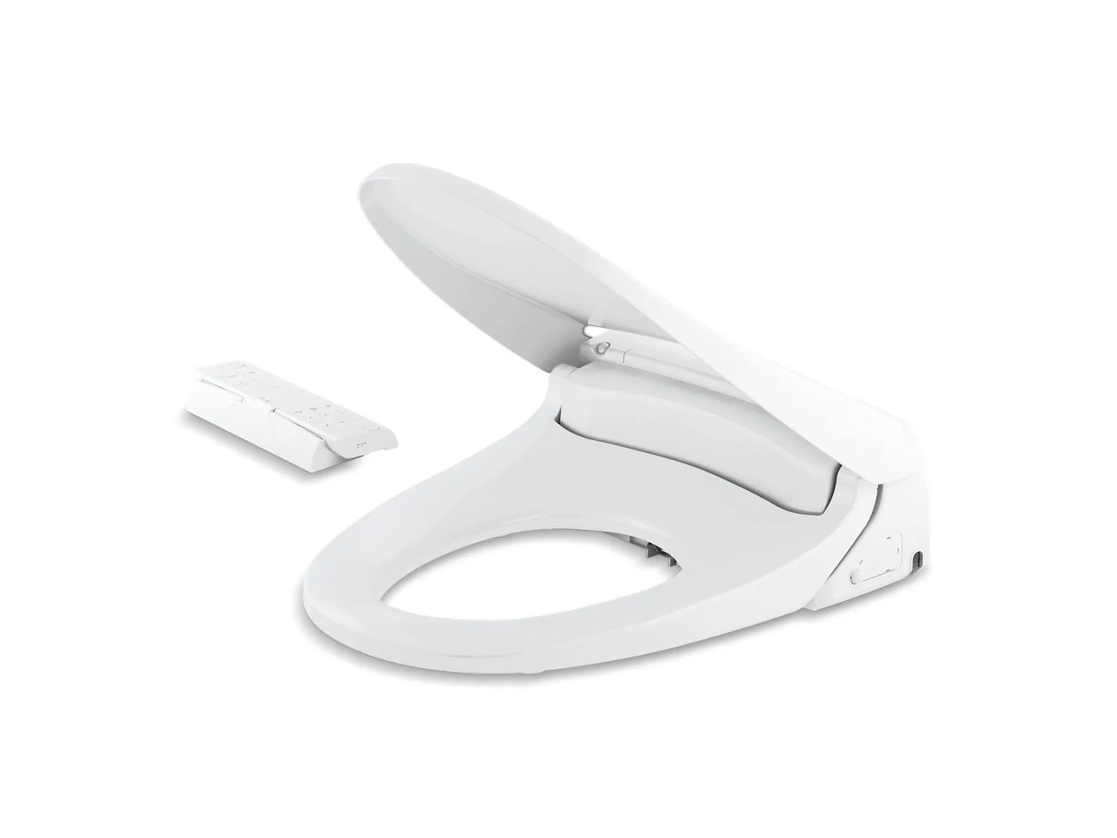 Novita Elongated Electronic Bidet Seat in White with Remote Control