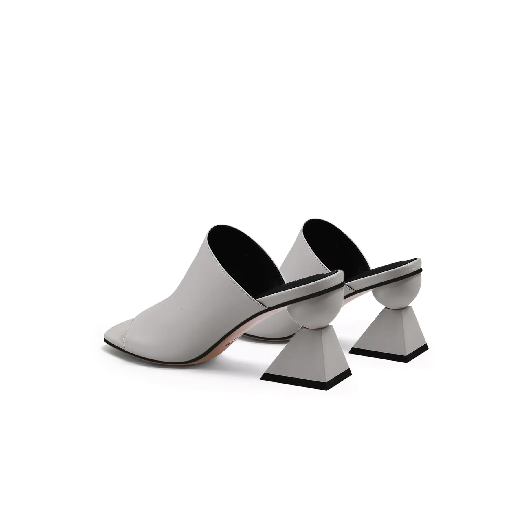 Open Toe Wide Strap Mules