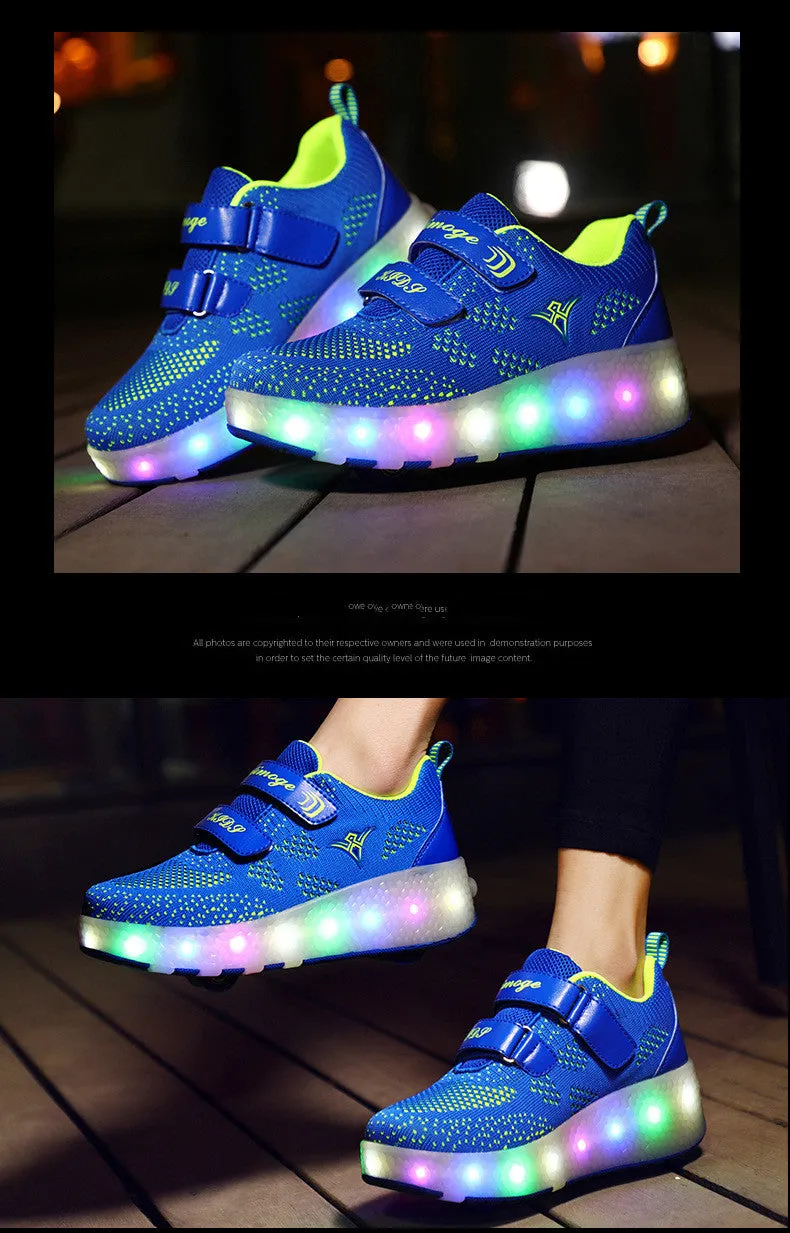 Rechargeable Two-Wheeled Light Shoes