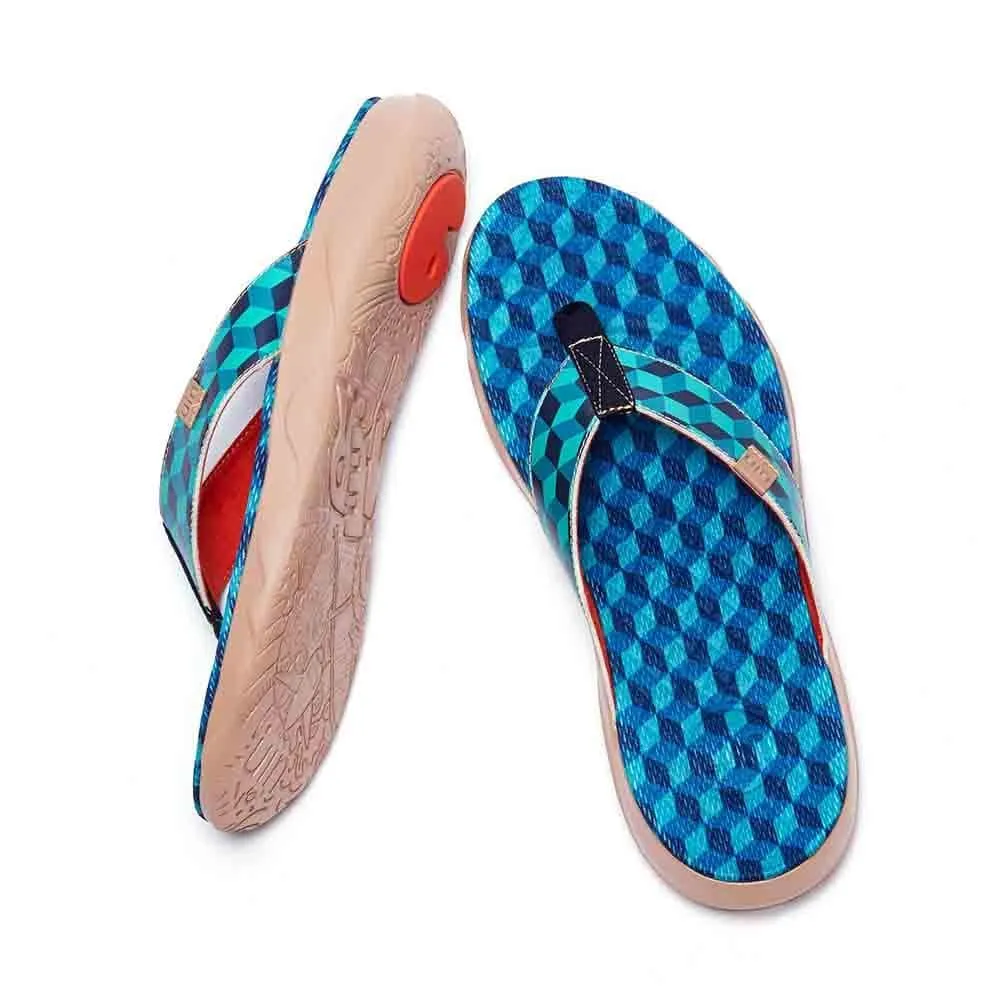 Rubik's Cube Men Majorca Flip Flops