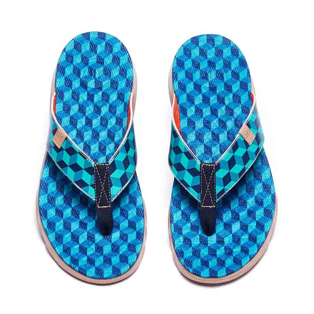 Rubik's Cube Men Majorca Flip Flops