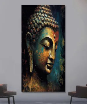 SAF paintings Unframed Rolled Art Print||Lord Buddha Canvas Wall Art Print for Home Décor And Office||Unframed canvas Painting For Wall decor||Home wall and Office Interior CR-215