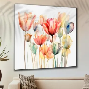 SAF paintings Wooden Framed Floral Canvas Wall Painting for Home Décor And Office||For Bedroom,Living Room Home wall and Office Interior 24X24Inch and Office CR-250