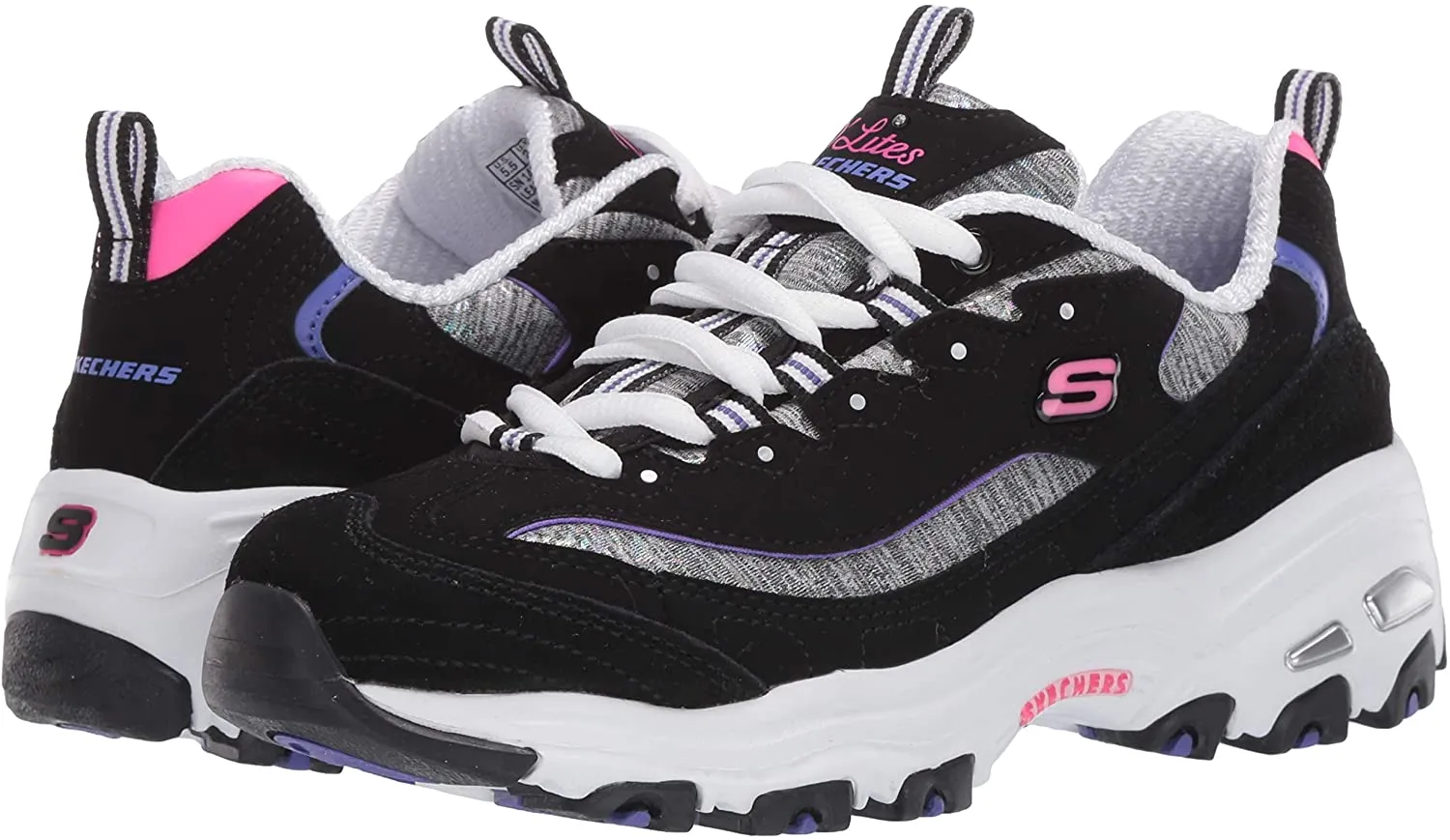 Skechers Women's D'Lites Sparkling Rain Sneaker