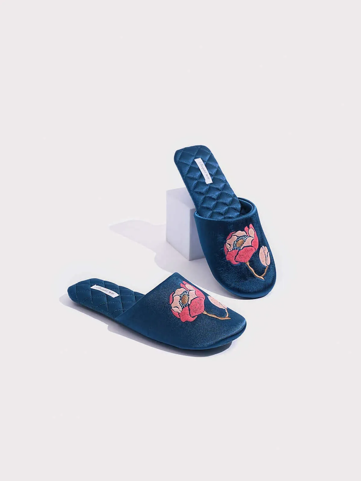 Soft Sole Floral Print Slippers