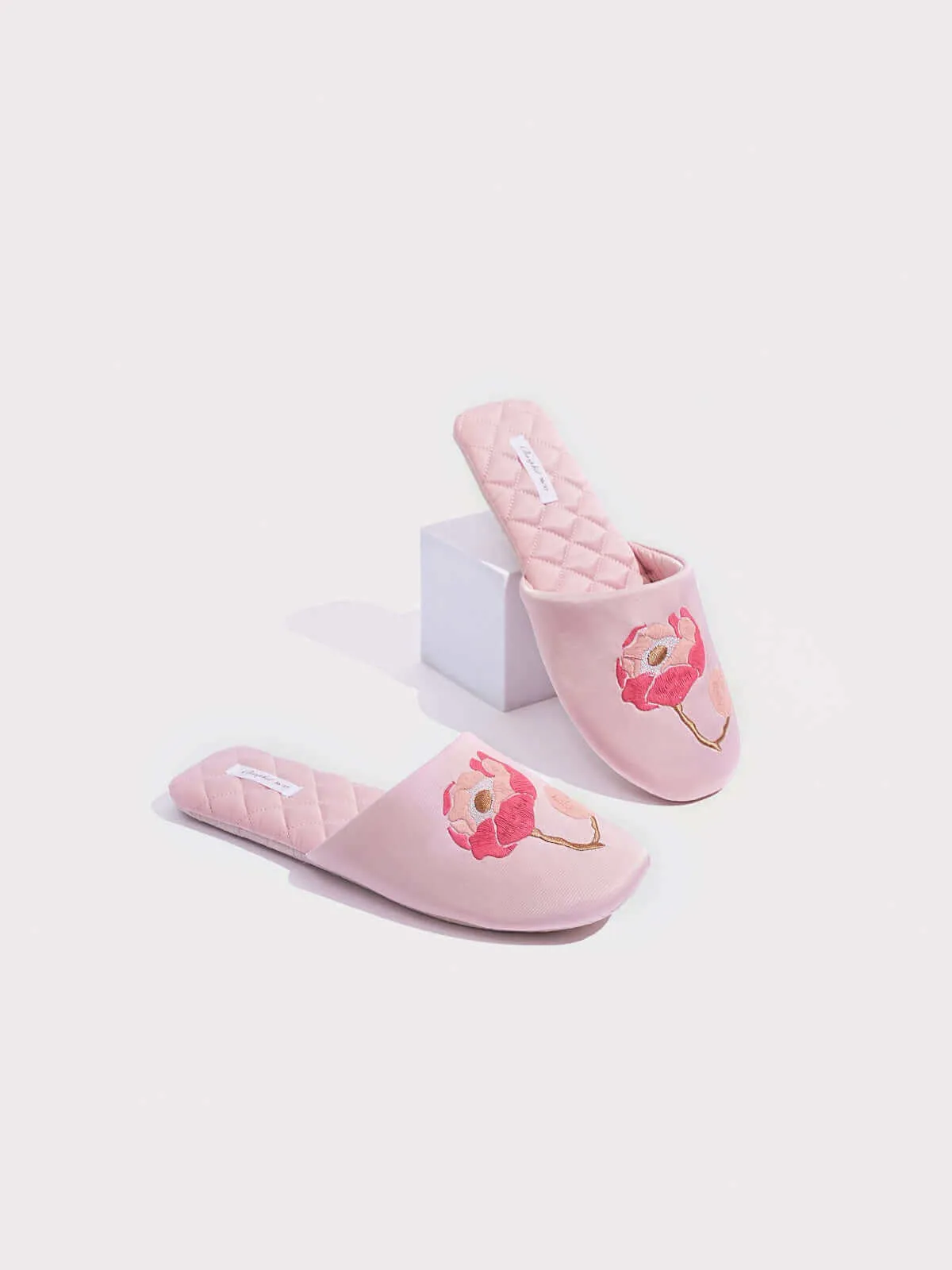 Soft Sole Floral Print Slippers