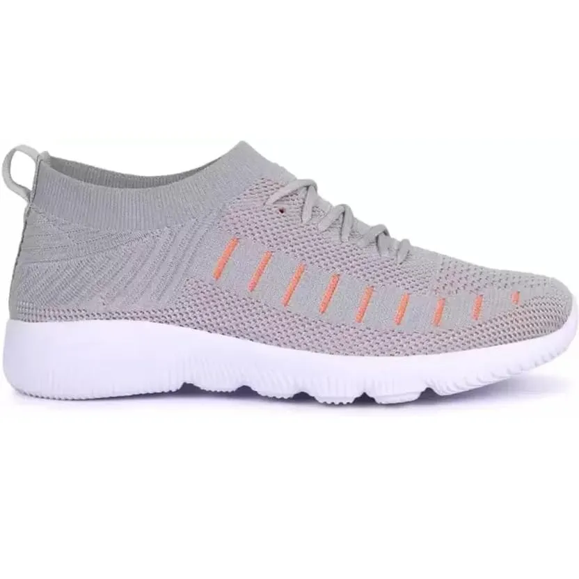 SPRENGE 22509 Zebra L.Grey Orange Casuals Shoes for Men (Grey Orange) (Light Grey, Orange, 7)