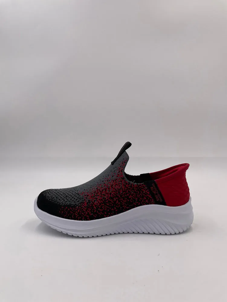 Ultra Flex 3.0-Brisk-Spec in Charcoal/Red by Skechers