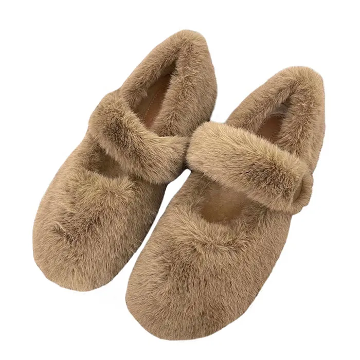 Warm Sheepskin Ballet Flats