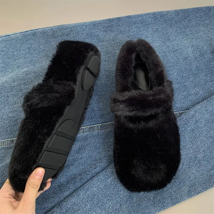 Warm Sheepskin Ballet Flats