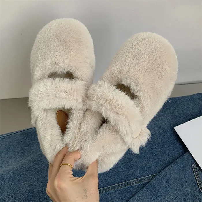 Warm Sheepskin Ballet Flats