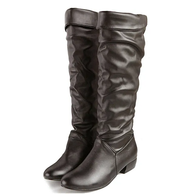 Warm Winter knee-high Boots Woman Shoes