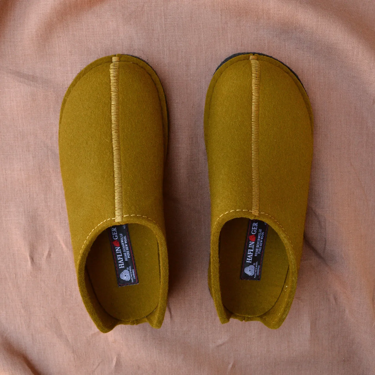 Wool Felt Slippers - Flair Smily - Mustard AW23 (Adults 36-41)